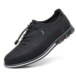 Chaussures bateau en cuir pu grande taille mocassins plates dcontract respirante confortable - noir ...