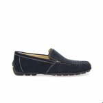Chaussures bateau - geox - moner - suede - bleu - caoutchouc - homme