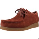 Chaussure clarks modle wallabee evobt - coleur bordeaux