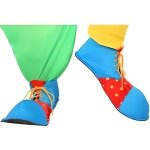 Chaussures de clown atosa - 26 cm - bleu - accessoire idal pour dguisement