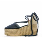 Chaussures compenses marine femme tommy hilfiger linen