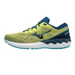 Chaussures de course mizuno wave skyrise 2 - hommes - vert / bleu - technologie mizuno foam wave