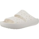 Chaussure crocs mod�le classic floral cut out sand - coleur blanc