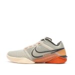 Chaussures cross training gris / orange homme nike zoom metcon turbo 2