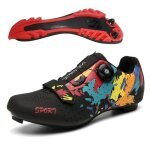 Chaussures de cyclisme de montagne noires et colores - couple - 35 - 46 - vtt - respirant - mixte noir#42 ...