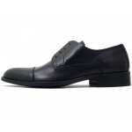 Chaussure derby pour homme �l�gante cuir souple noir lacets osvaldo pericoli