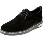 Chaussures derby homme en vritable cuir daim noir ddn302b 43