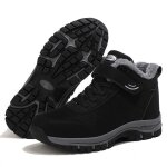Chaussures dhiver montantes en velours pais pour hommes et femmes bottes de neige impermables en coton ...