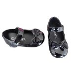 Chaussures - enfant - fille - babies - ftes - soire - noeud - cuir - noir - verni - pointure du 18 ...