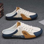 Chaussures dt respirantes en maille ecelen pour homme - mocassins dcontracts polyvalents - beige