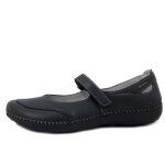 Chaussures femme - ballerine - walk in the city - cuir souple - noir