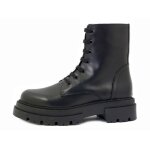 Chaussure femme - bottine - osvaldo pericoli - noir - zip et lacets