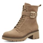 Chaussure femme - bottine - tamaris - daim - beige - lacets et zip Chaussure femme - bottine - tamaris - daim - beige - lacets et zip