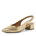 Chaussure femme - escarpins - tamaris - cuir souple - or