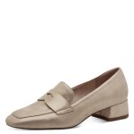 Chaussure femme - mocassin - tamaris - cuir doré - beige Chaussure femme - mocassin - tamaris - cuir doré - beige