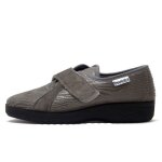 Chaussure femme - pantoufle - emanuela - gris - � scratch