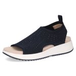 Chaussure femme - sandale - caprice - bleu - textile extensible