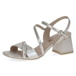 Chaussure pour femme - sandale nu pied - caprice - beige dor� - cuir
