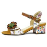 Chaussure femme - sandale nu pieds - laura vita - multicolore - réglage à scratch Chaussure femme - sandale nu pieds - laura vita - multicolore - réglage à scratch