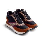 Chaussure femme - sneaker - gioseppo - noir / marron - talon interne