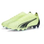 Chaussures de foot - homme - puma - ultra match - vert noir et bleu - crampons mouls