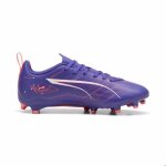 Chaussures de football enfant - puma - ultra play fg / ag - bleu - respirantes - crampons moul�s