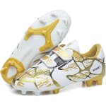 Chaussures de football enfants spike crampons professionnel antidrapant athltisme entrainementblanc ...