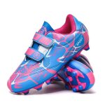 Chaussures de football enfants spike crampons professionnel antidrapant athltisme entrainementbleu
