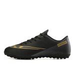 Chaussures de football unisexes ecelen - lgres et respirantes - courts crampons - noir
