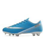 Chaussures de football unisexes ecelen - lgres et respirantes - longs crampons - bleu