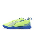 Chaussures de futsal jaune fluo / bleu garon puma ultra 5 play