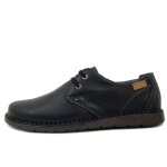 Chaussure homme a lacets - derby - cuir souple - noir