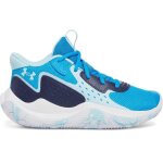 Chaussures indoor - under armour - jet 23 - bleu - empeigne respirante - amorti micro g�