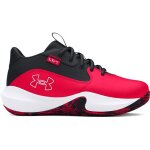 Chaussures indoor - under armour - pre - school lockdown 7 - rouge - basket - ball - mixte