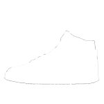 Chaussures jordan 1 retro high noir / blanc / bleu