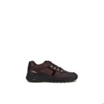 Aigle dolik ? chaussures de marche en cuir marron semelle caoutchouc amortissante