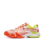 Chaussures de padel blanc / orange homme babolat movea
