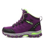 Chaussures de randonn�e - trekking outdoor - antid�rapant et r�sistant � lusure - respirant - violet ...