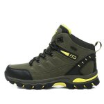 Chaussures de randonn�e - trekking outdoor - antid�rapant - respirant - vert arm�e - homme
