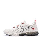 Chaussures de running blanches / marines homme asics quantum
