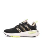 Chaussures de running noires / jaunes femme adidas racer