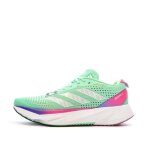 Chaussures de running vertes / roses femme adidas adizero
