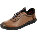 Chaussures seakers homme en v�ritable cuir cognac