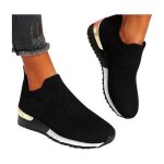 Chaussures de s�curit� femme - baskets � compens�s - noir noir41