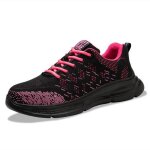 Chaussure de sécurité femme ultra légère embout acier respirante confortable stylée noir Chaussure de sécurité femme ultra légère embout acier respirante confortable stylée noir