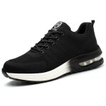 Chaussures de s�curit� homme femme legere embout acier antid�rapant basket securite - noir blanc - chaussures ...