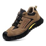 Chaussures de scurit homme - noir marron - lgre embout acier anti - crasement chaussures de travail ...