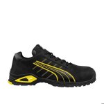 Chaussures de scurit - puma - amsterdam low s3l fo sr - noir / jaune - mixte - confort optimal