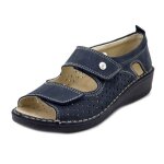 Chaussure toning pour femme - cinzia soft - bleu - semelle amovible - orthop�dique