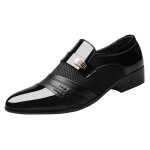 Chaussures de ville homme - classique de la mode - noir - cuir Chaussures de ville homme - classique de la mode - noir - cuir